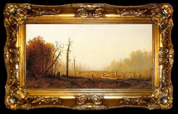 framed  Alfred Thompson Bricher Autumn Landscape, ta009-2